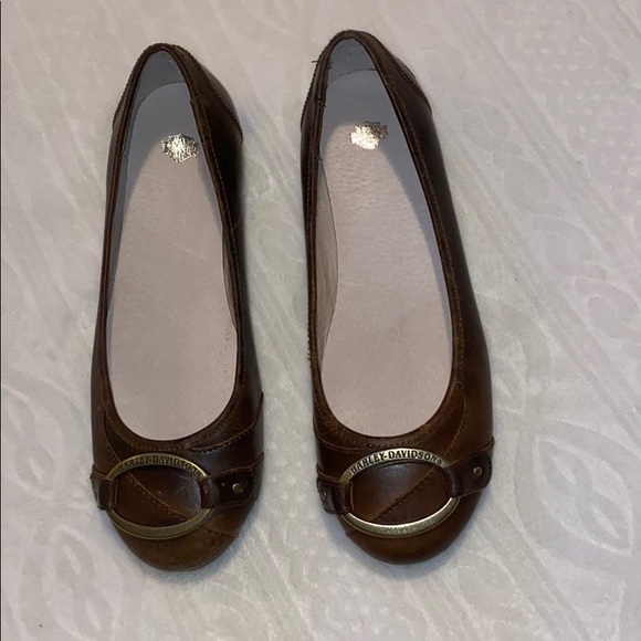 Harley-Davidson Shoes - Harley Davidson Deena leather flats size 8